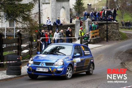 Mirosław Włodarczyk i Marek Kaczmarek - Renault Clio Sport.